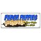 Signmission FUDGE PUPPIES BANNER SIGN puppy belgian waffle on a stick chocolate dipped B-Fudge Puppies - alternate 1